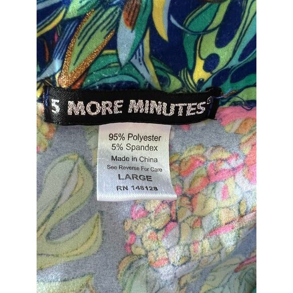 5 More Minutes Womens Large Tropical Pineapple Supersoft Pajama Set - Picture 5 of 5